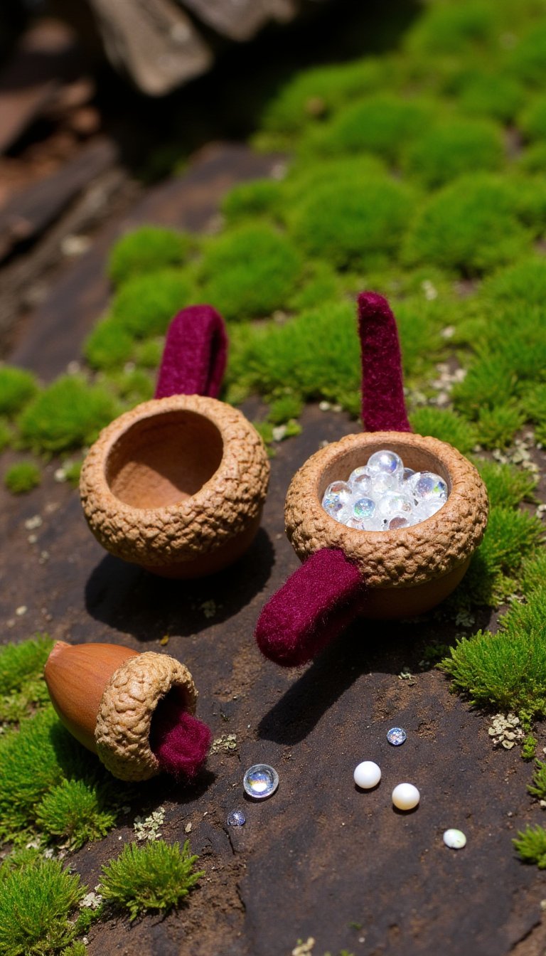 5. Acorn Cap and Felt Fairy Cups
