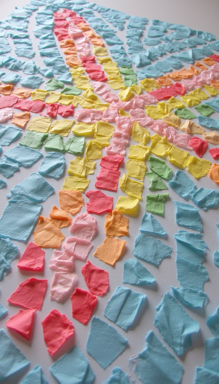 20. A Unique Tissue Paper Mosaic