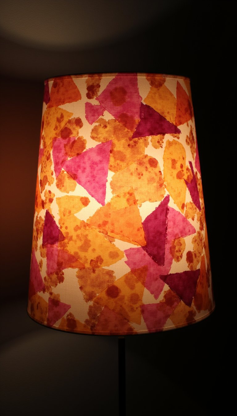 8. A Luminous Tissue Paper Lampshade