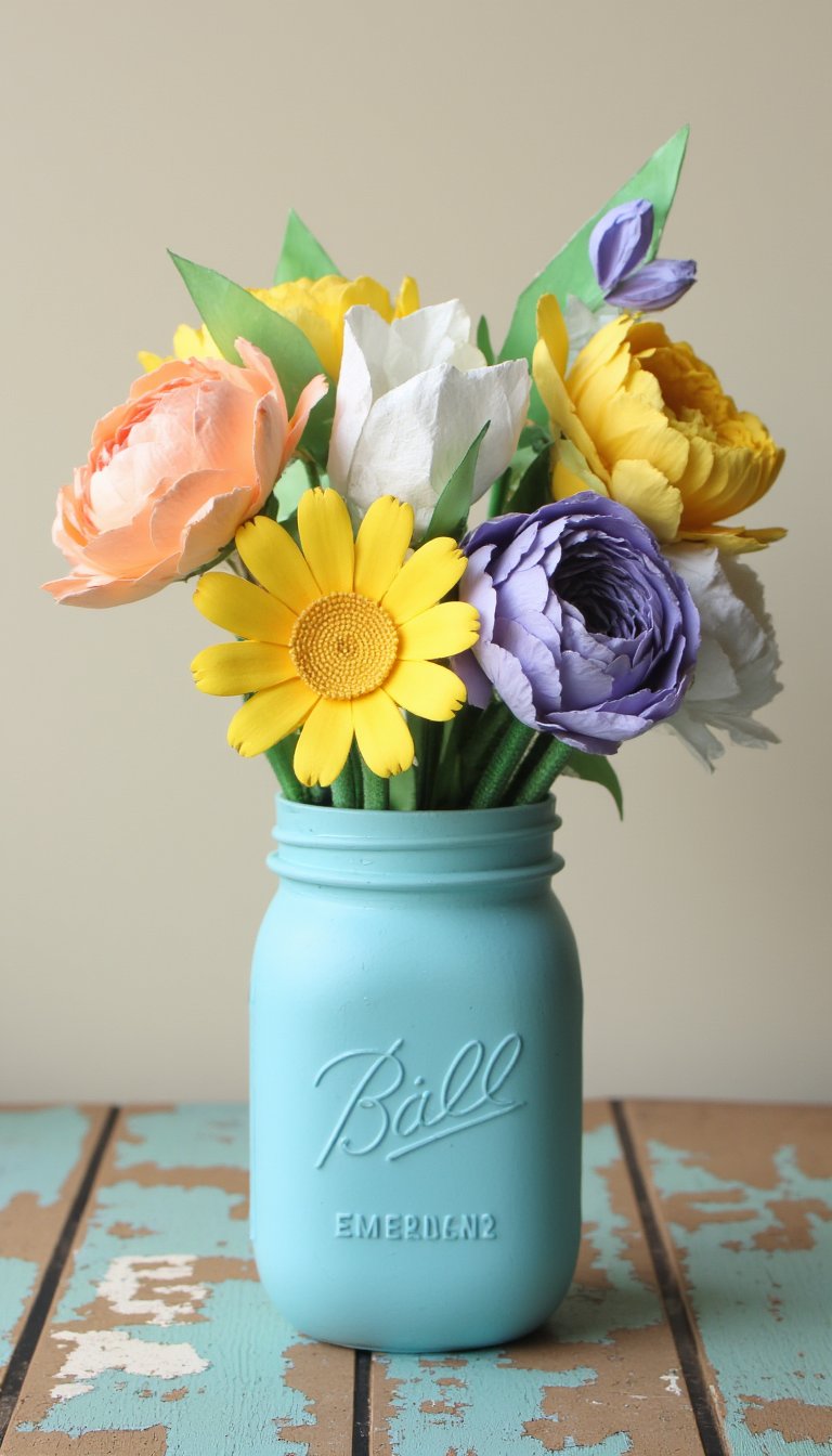 1. Whimsical Paper Flower Bouquets