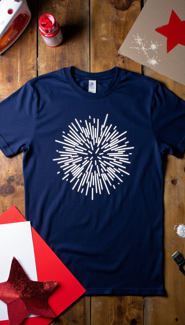7. Fourth of July T-Shirt with Cricut or Stencil