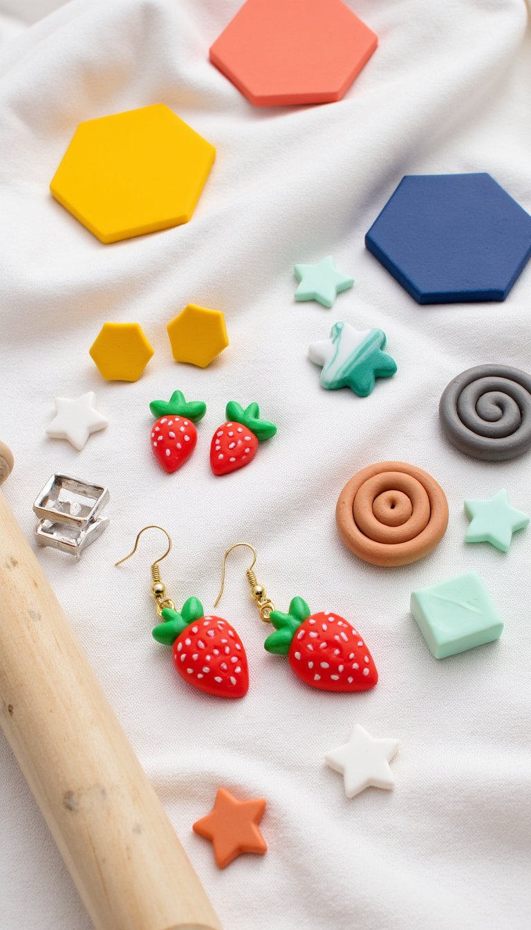 19. Polymer Clay Earrings