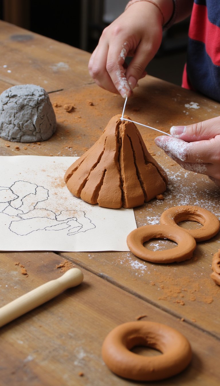 25. Topographic Map Clay Models