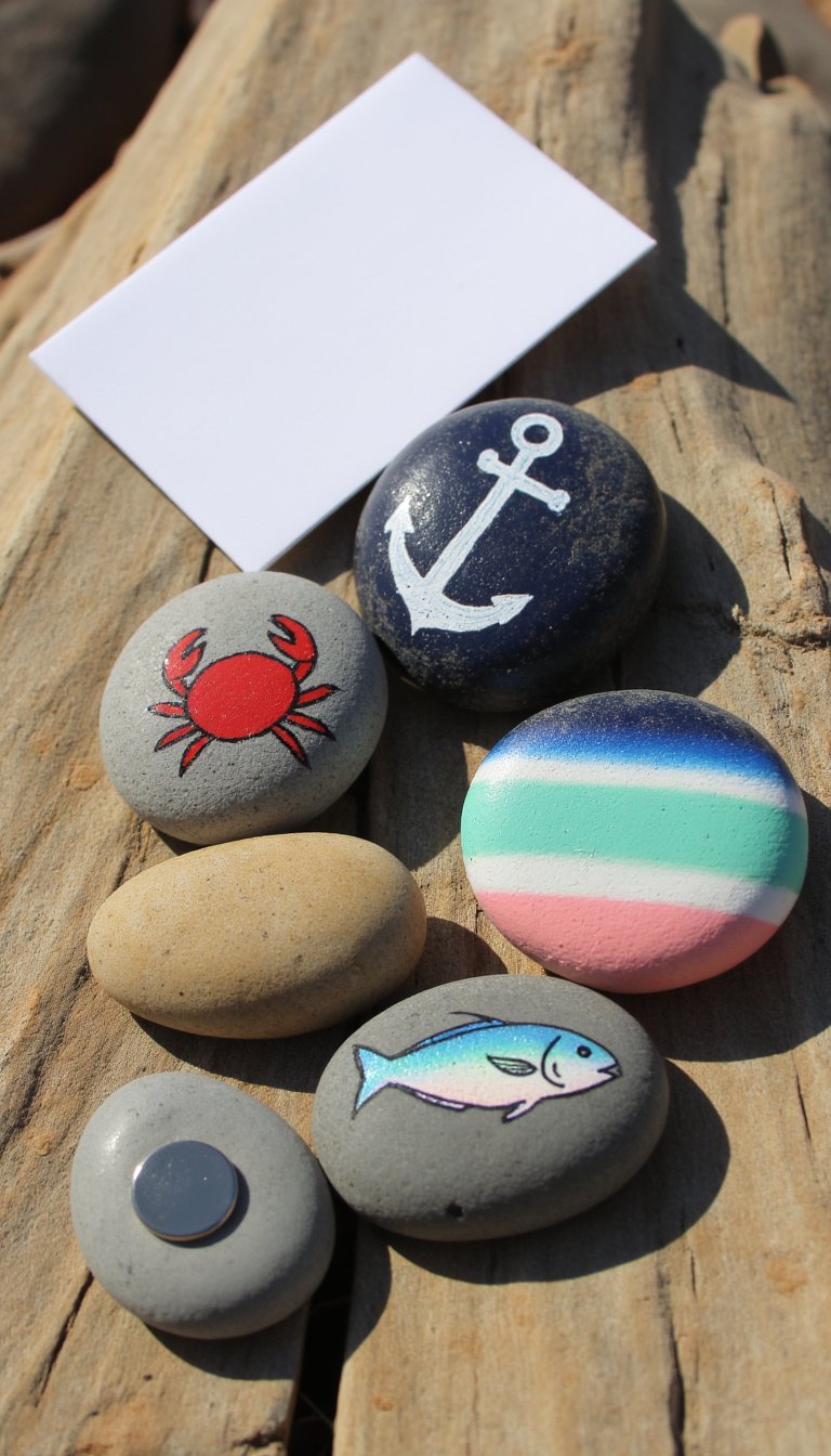 22. Beach Pebble Magnets