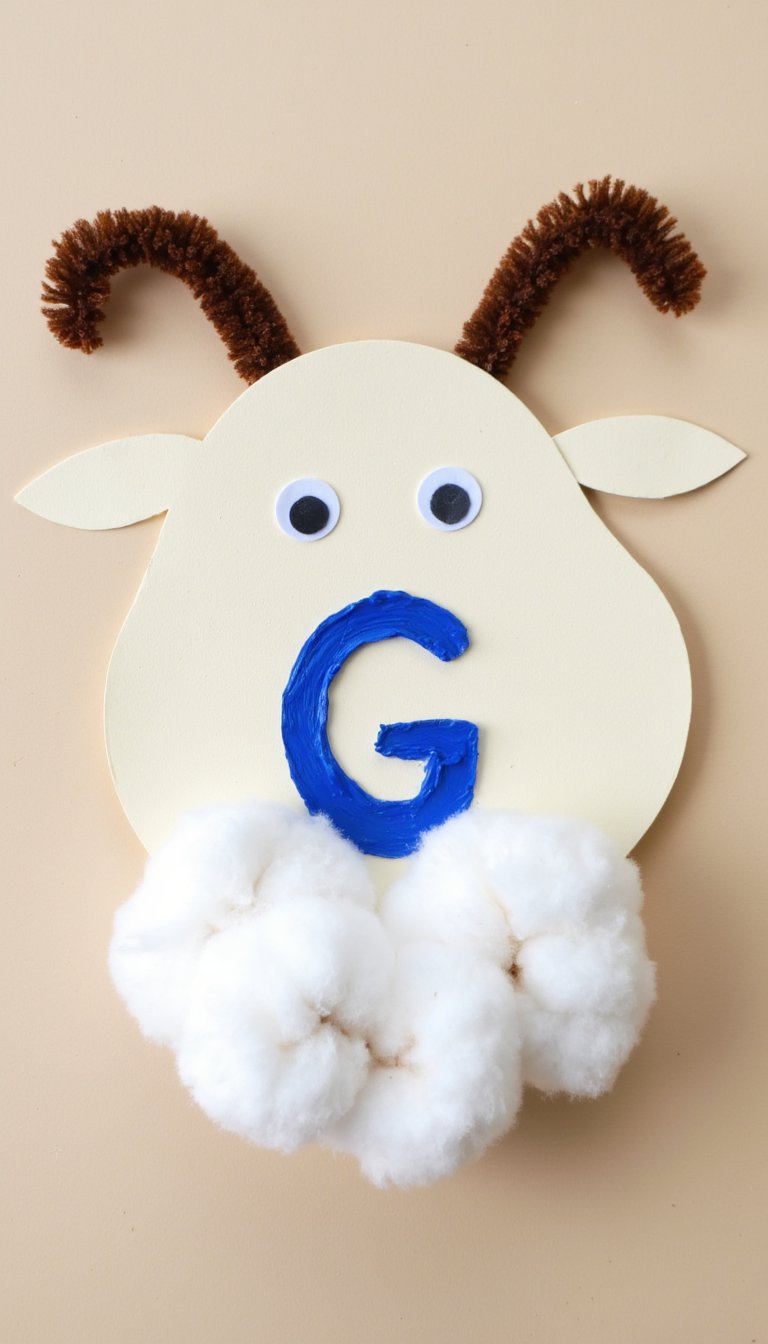 18. Goat with a Cotton Ball Beard