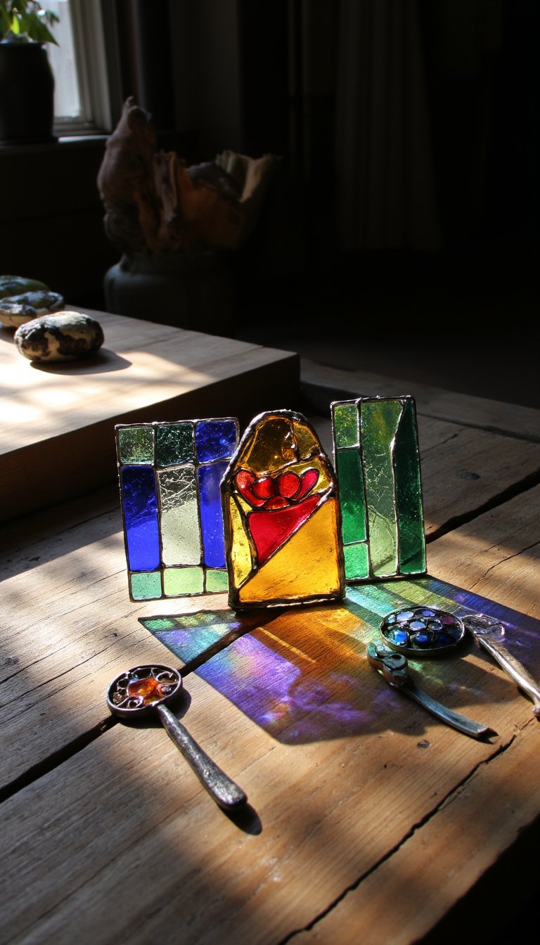 24. Stained Glass Suncatchers