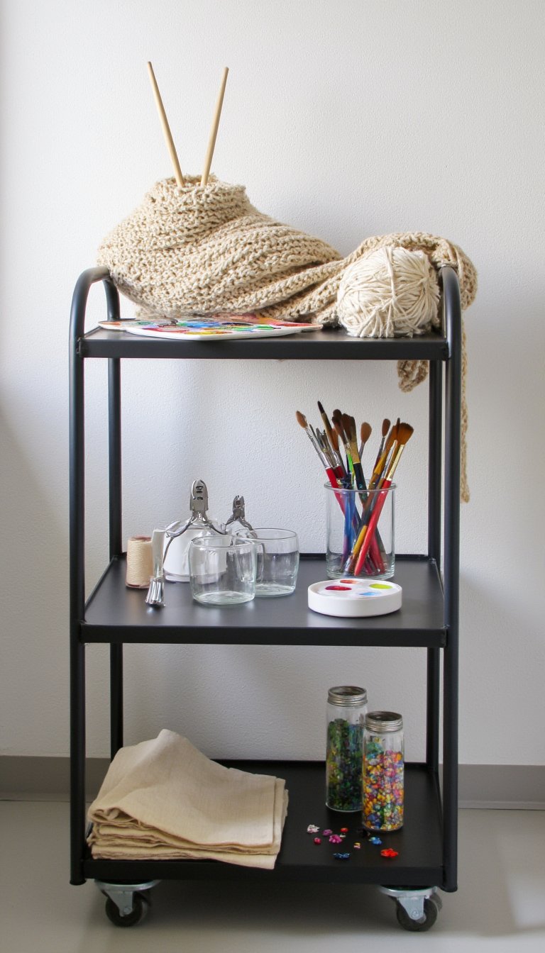 4. MOBILE RÅSKOG Cart for Your WIPs