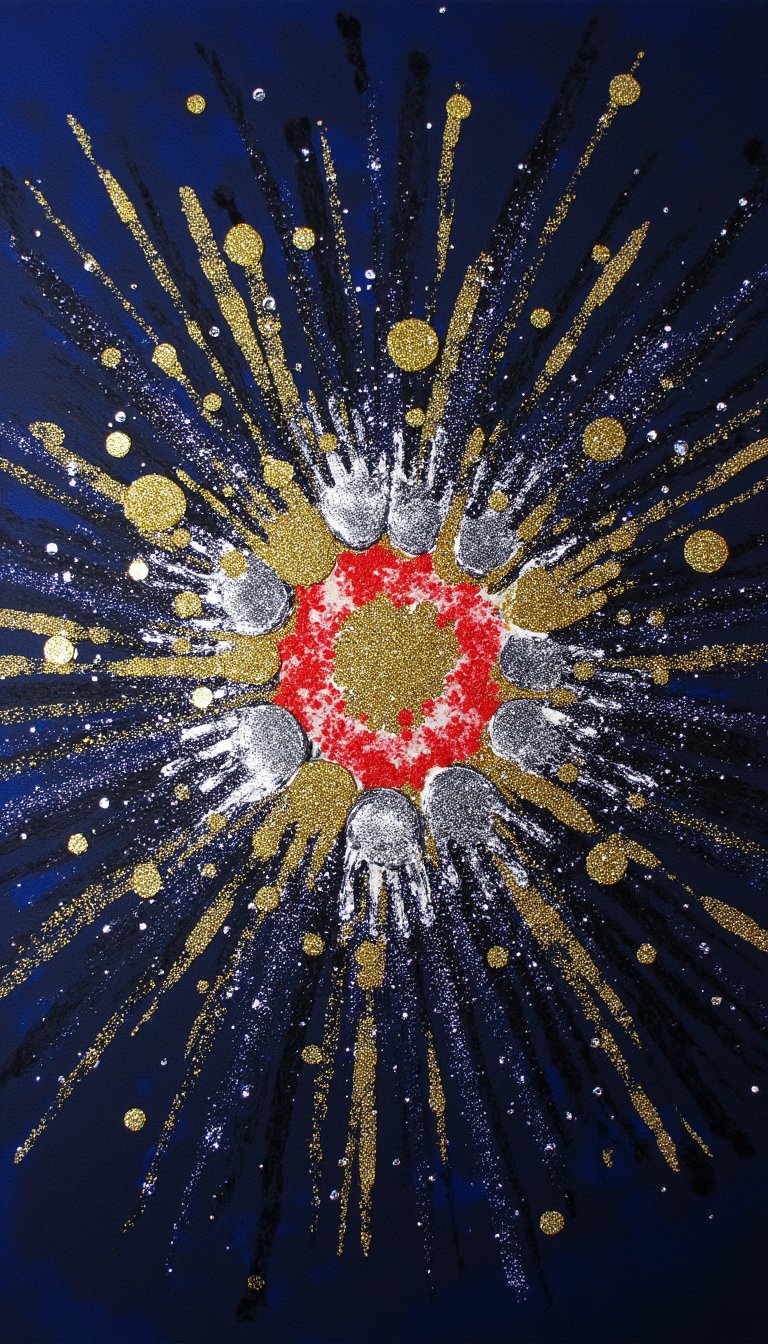 7. Bursting Fireworks Display