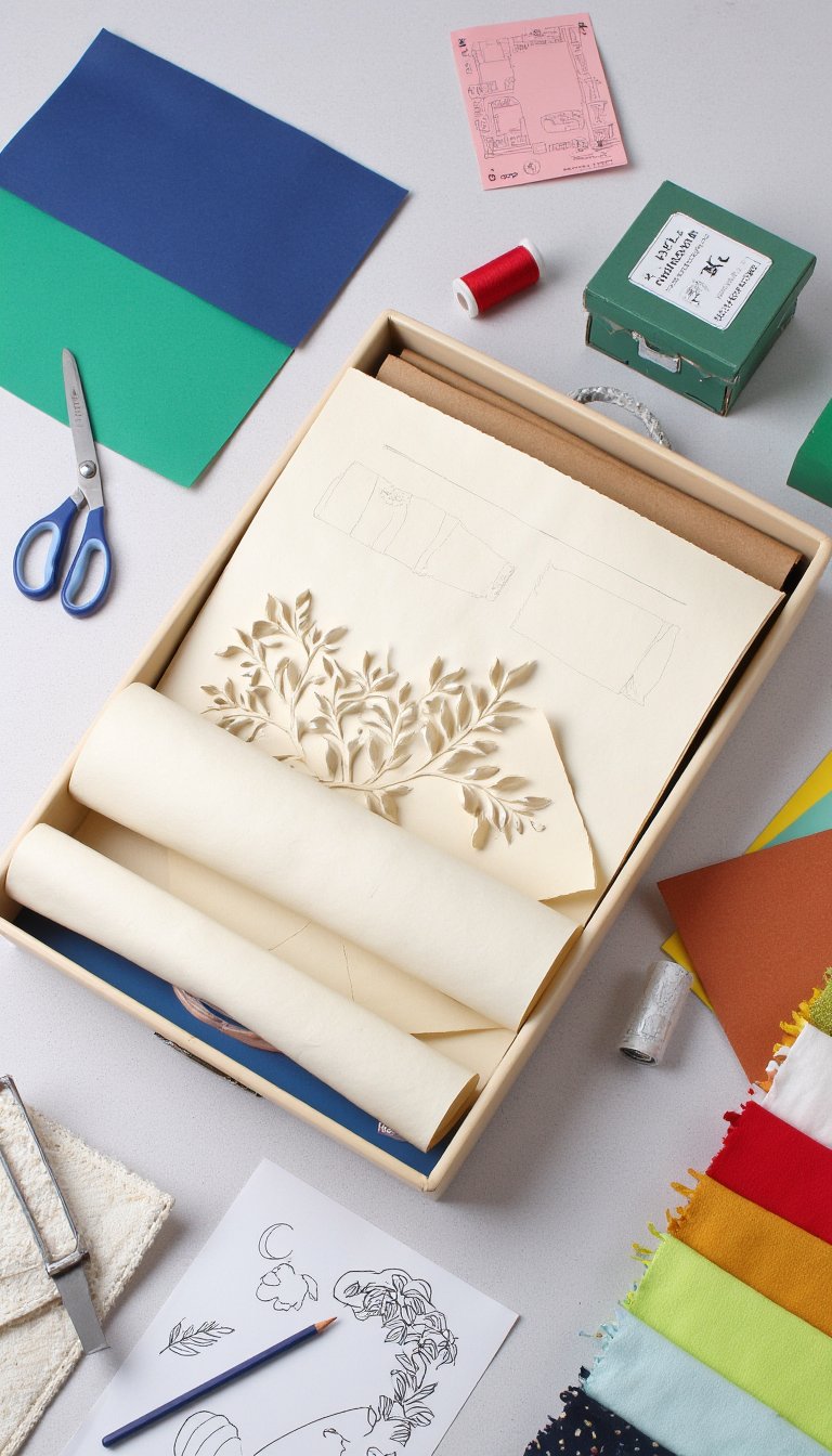 20. BITTERGURKA Paper Organizer for Patterns & Stencils