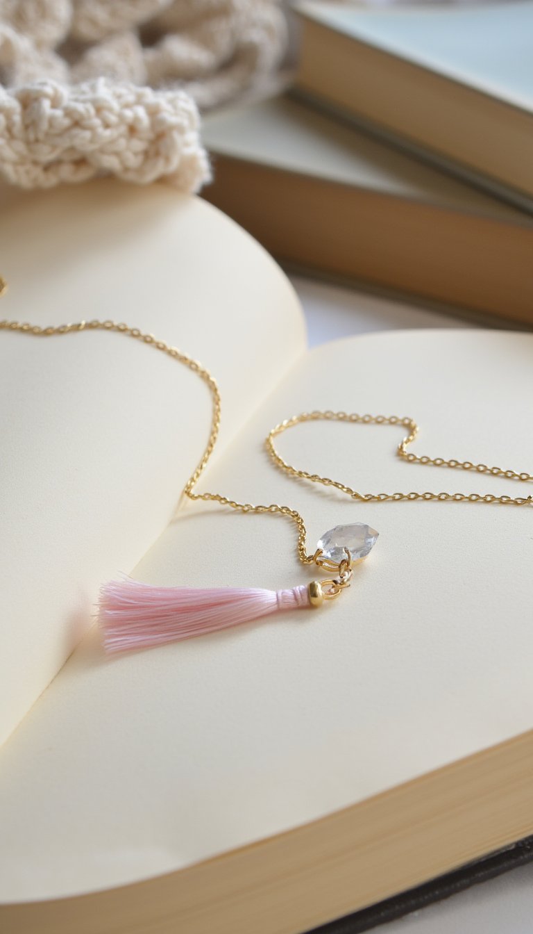 13. Crystal and Chain Bookmark