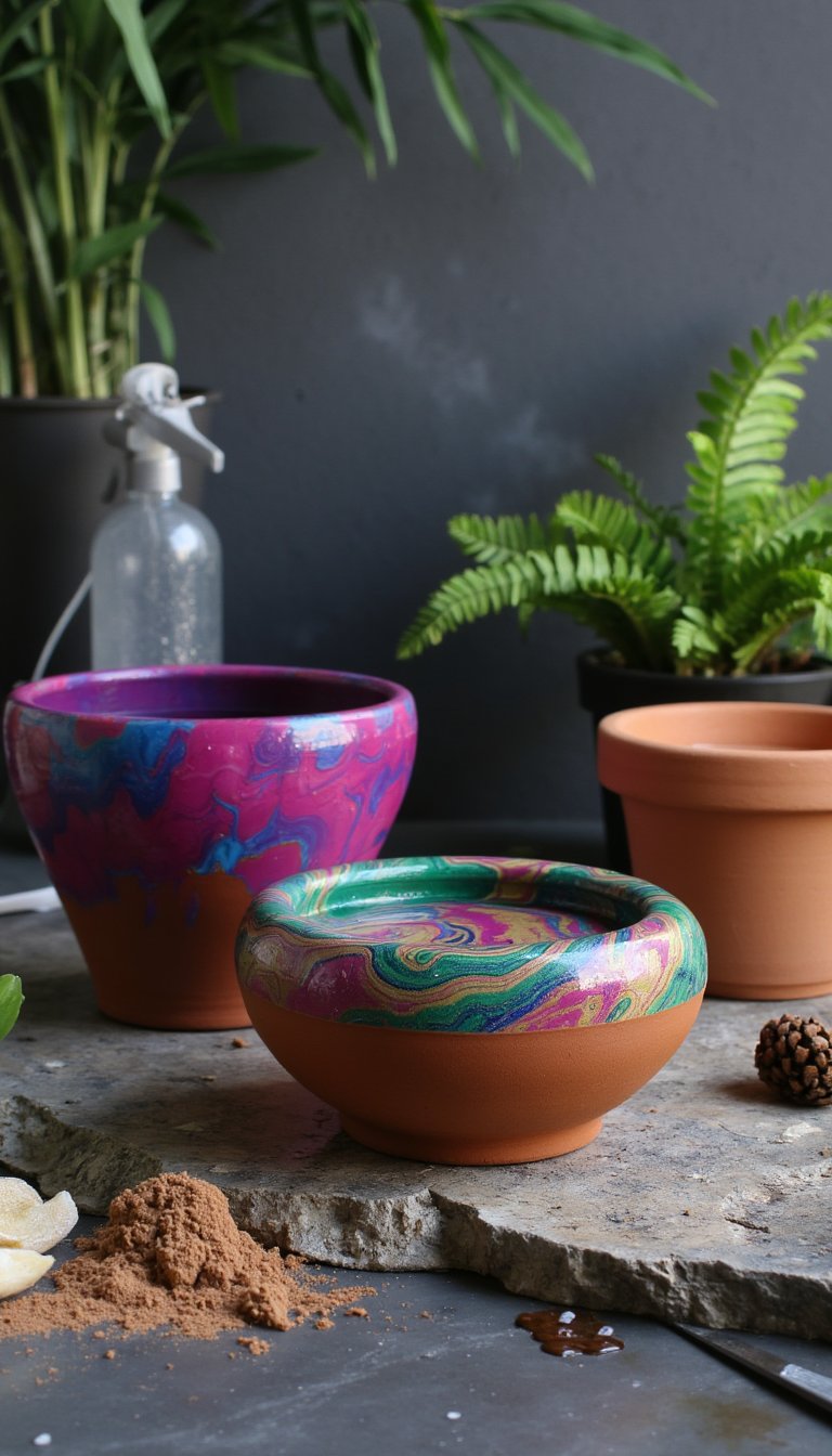 10. Hydro-Dipped Terracotta