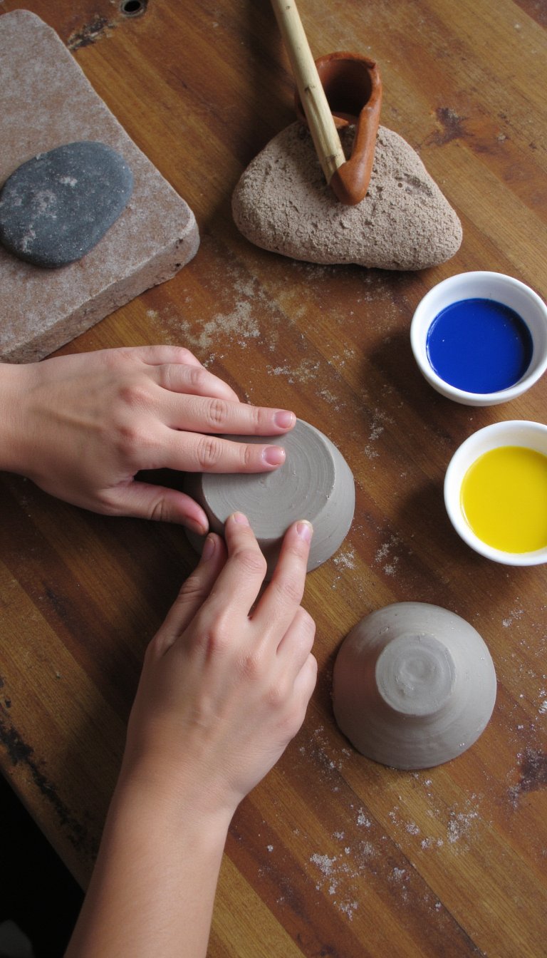 9. Clay Pinch Pots