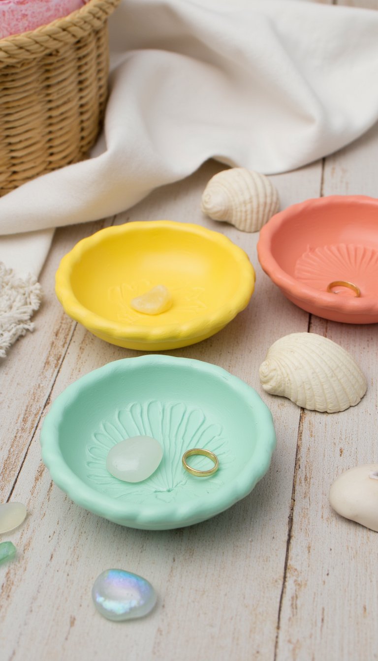 11. Clay Ring Dishes for Treasures