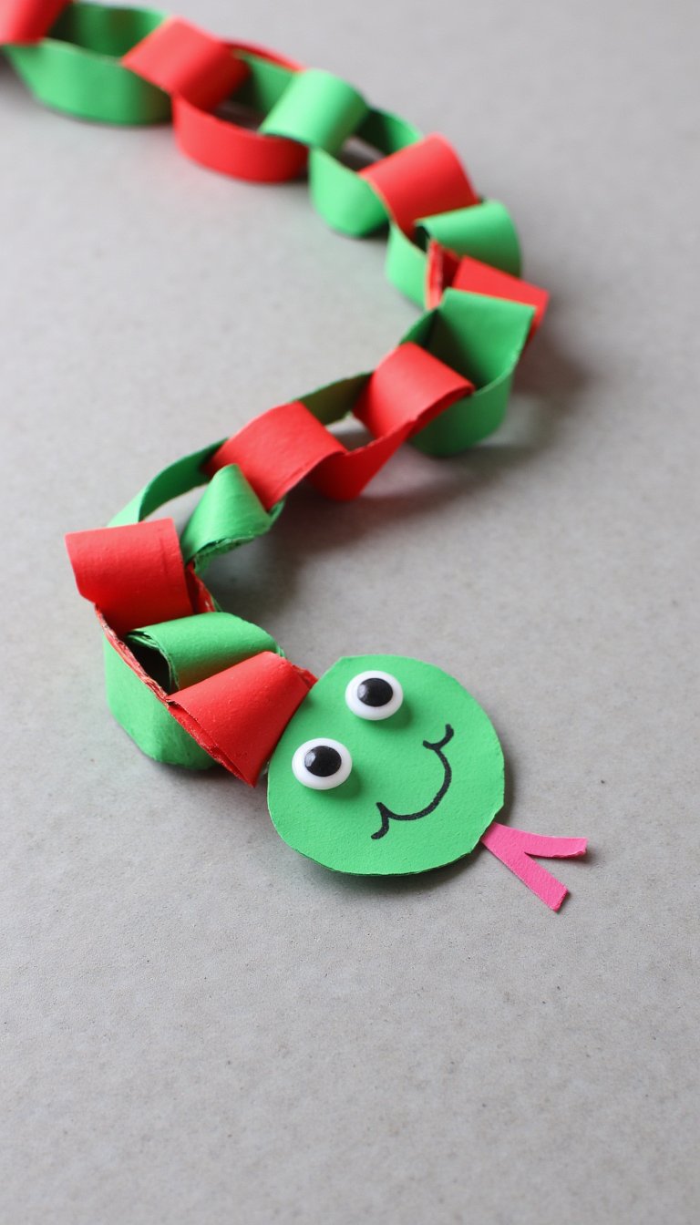 18. Paper Chain Snakes