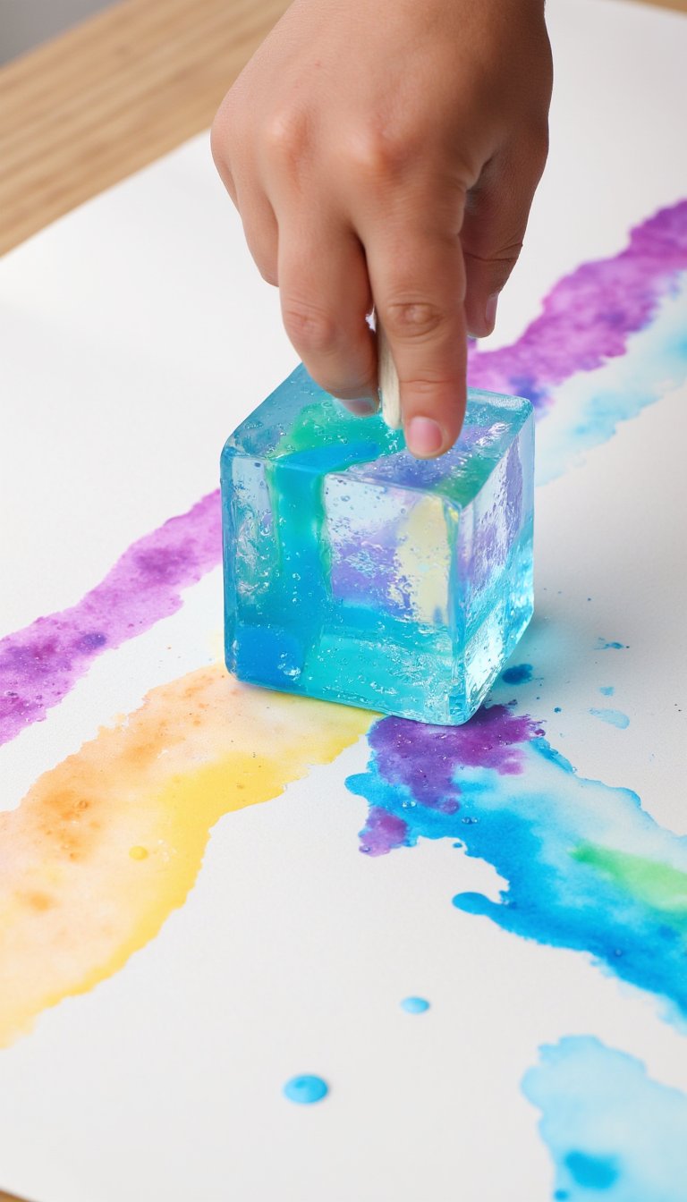 1. Ice Paint Masterpieces