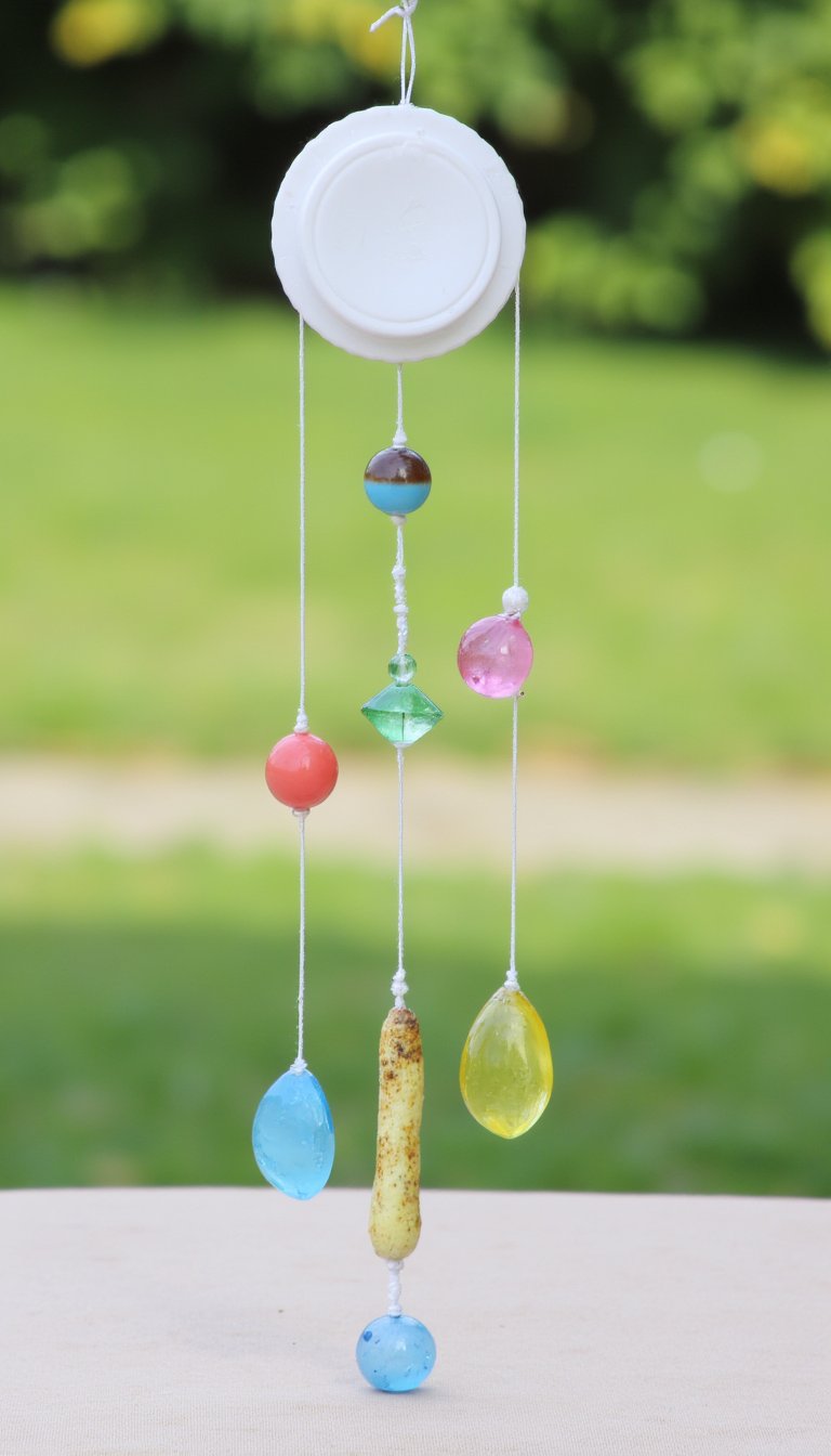 11. Beaded Suncatcher Wind Chimes