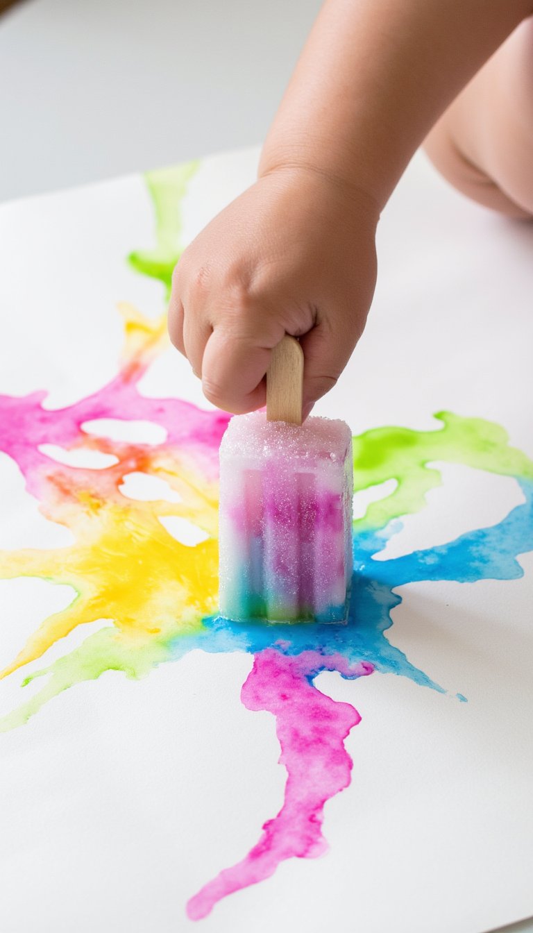 10. Frozen Paint Pops