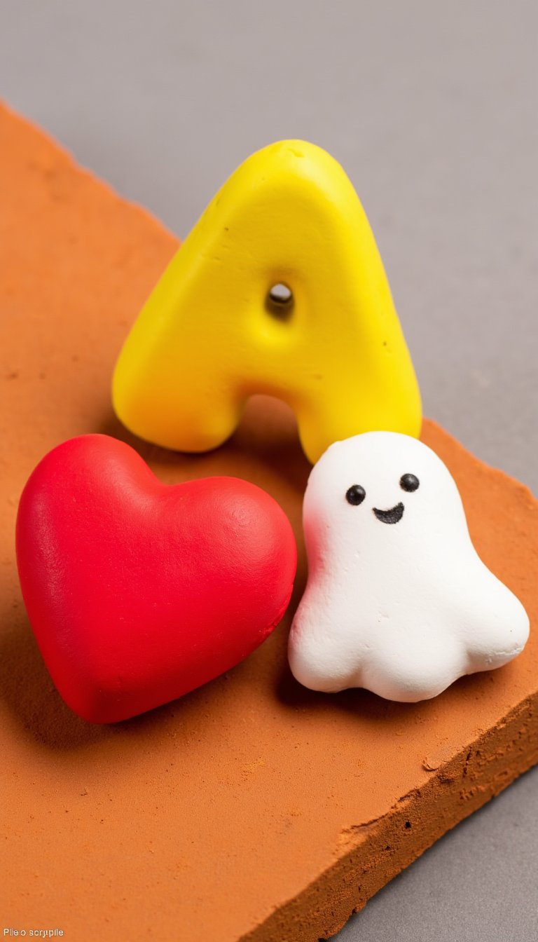 24. Chunky Clay Keychains