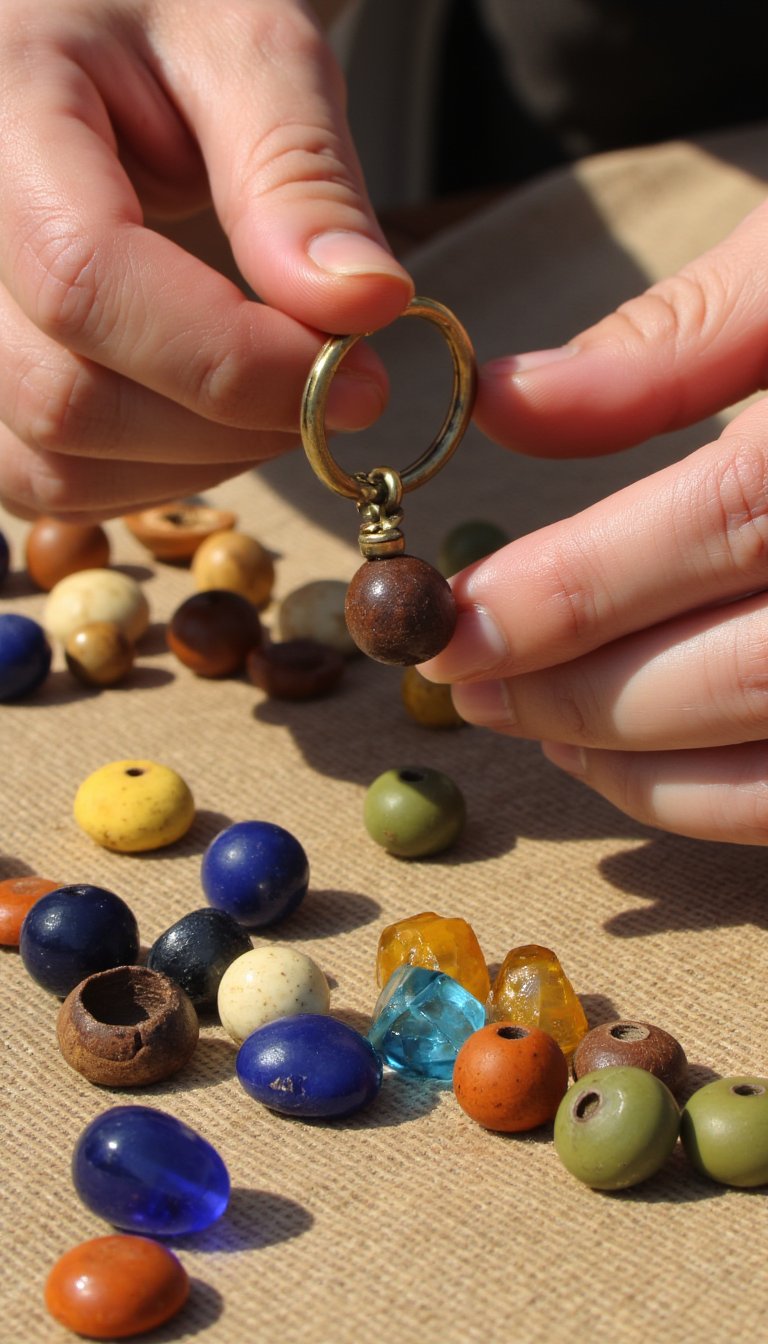 17. Beaded Keychains