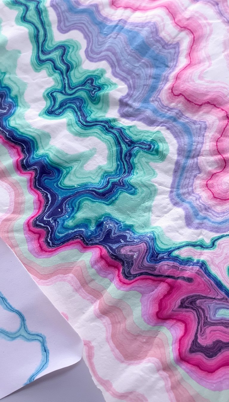 14. Beautifully Marbled Paper