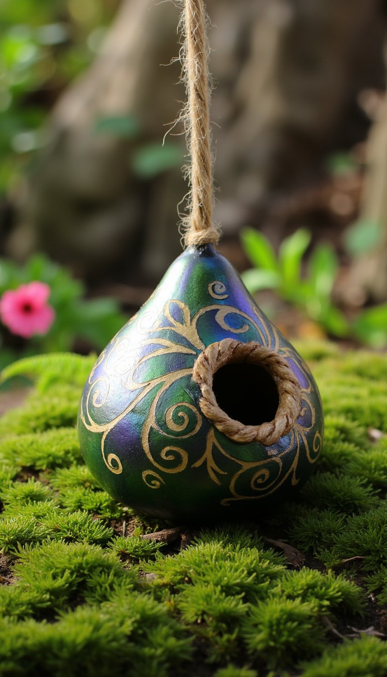 22. Hanging Gourd Fairy Birdhouse