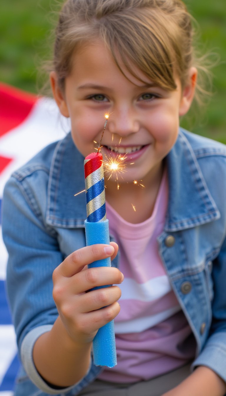 12. Pool Noodle Sparklers