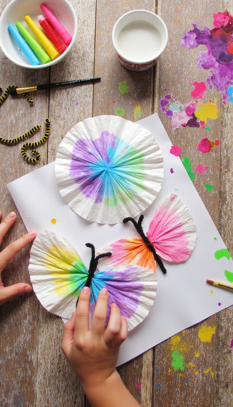 9. Coffee Filter Butterflies