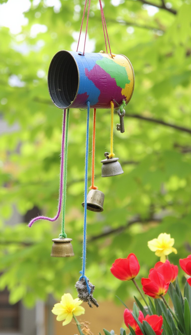 10. The Jingly Tin Can Wind Chimes