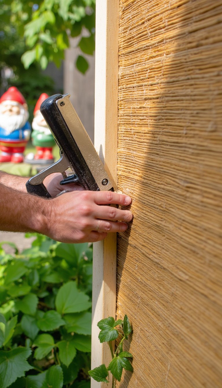 15. Assemble a Privacy Screen with Bamboo or Reeds