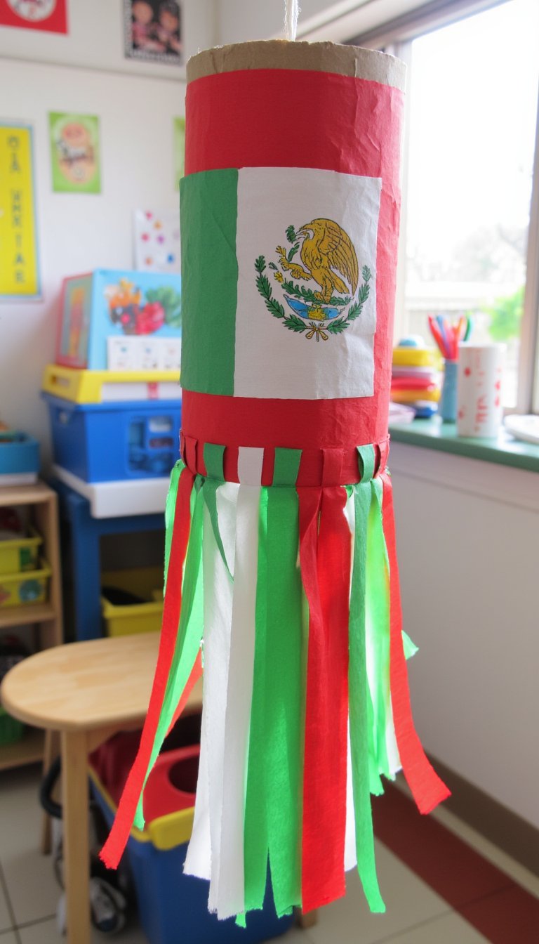 15. Mexican Flag Windsocks