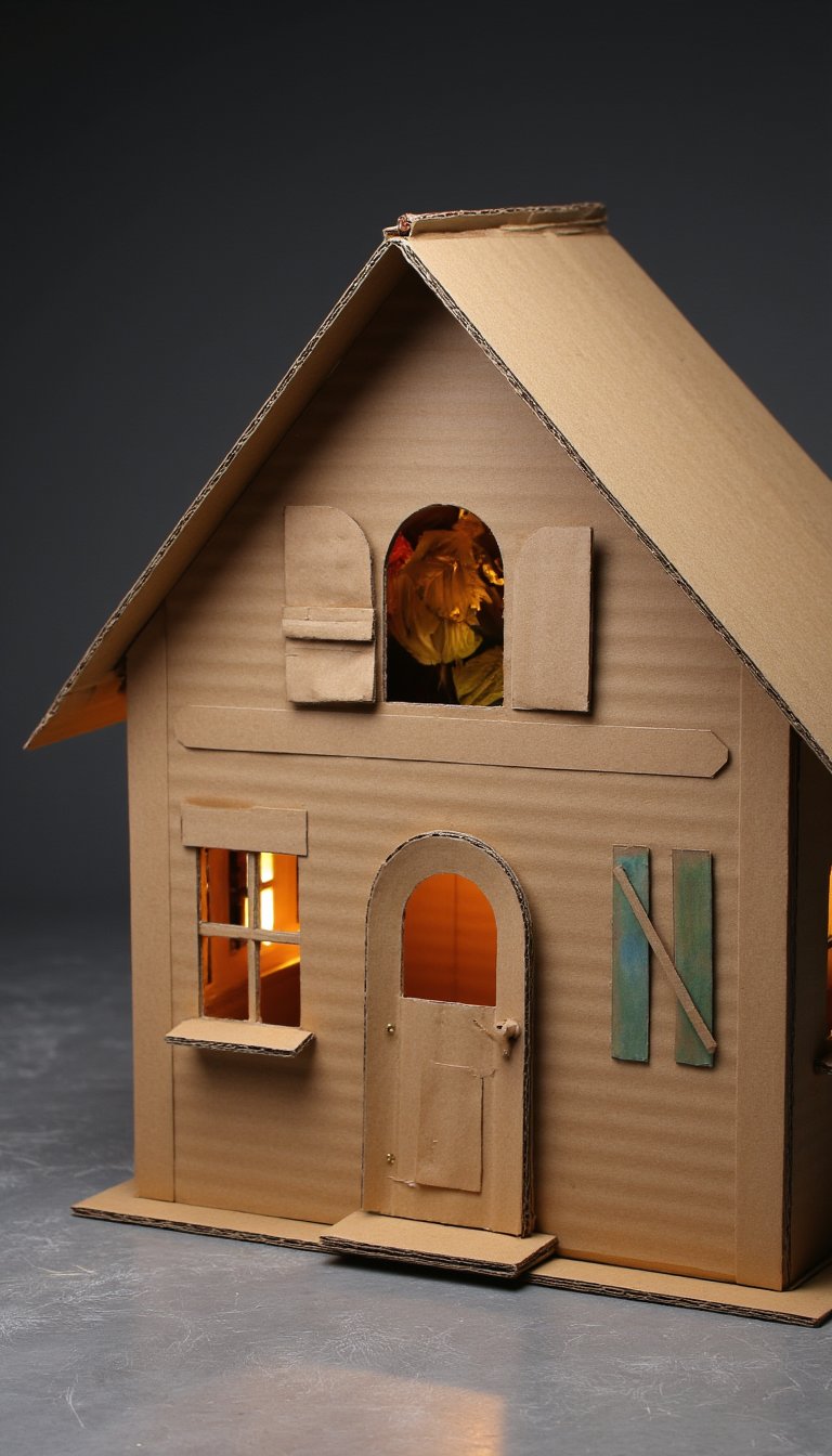 21. Cardboard Playhouse