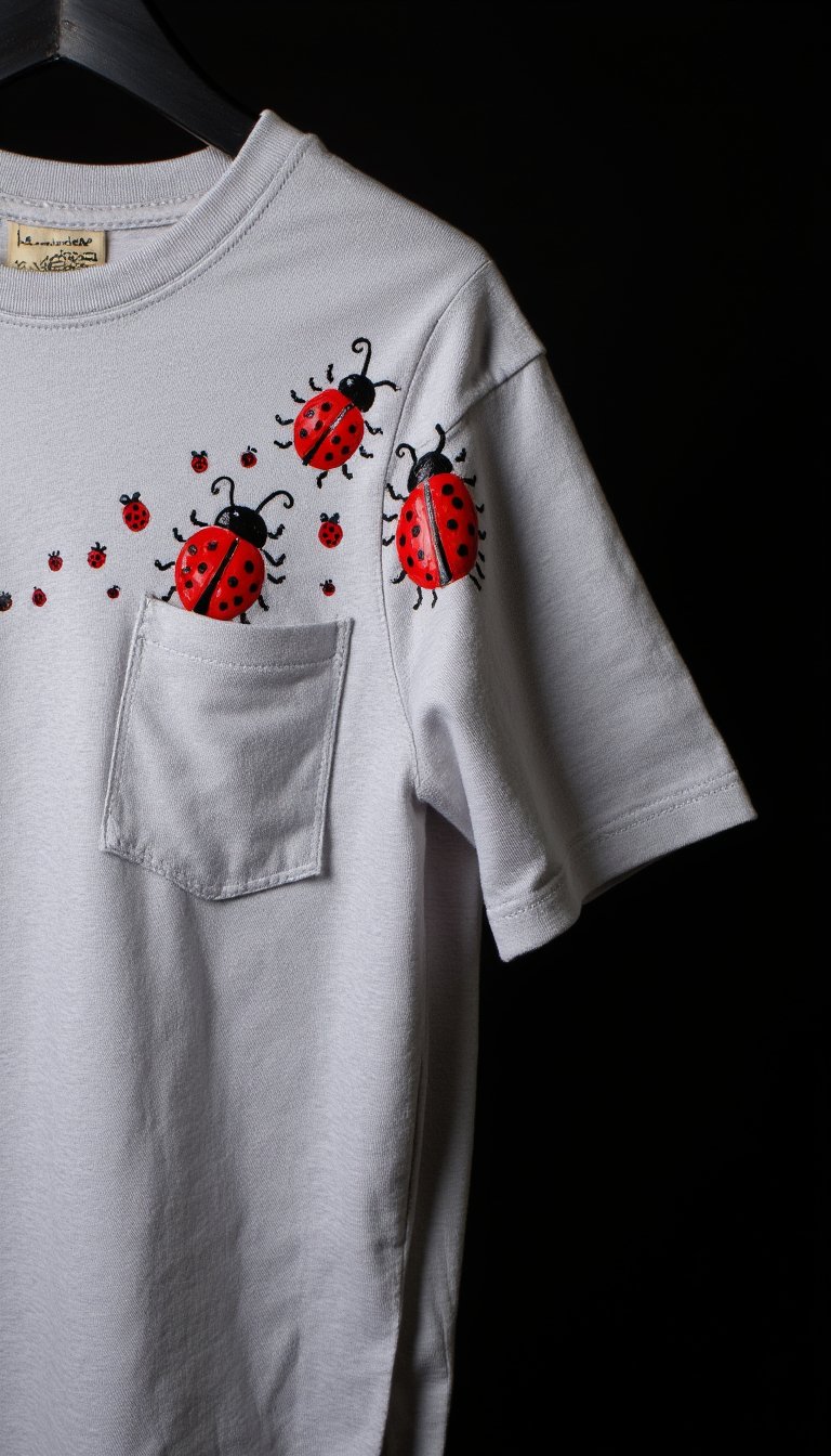 19. Wearable Ladybug T-Shirt Design