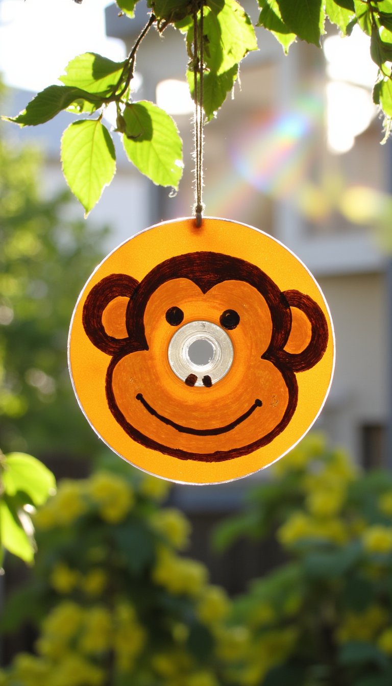16. Recycled CD Sun Catcher