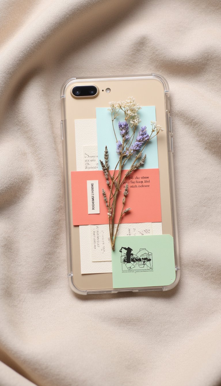 6. Clear Phone Case Collage