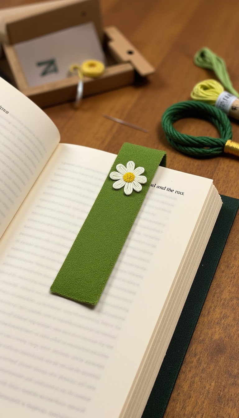 28. Embroidered Bookmark