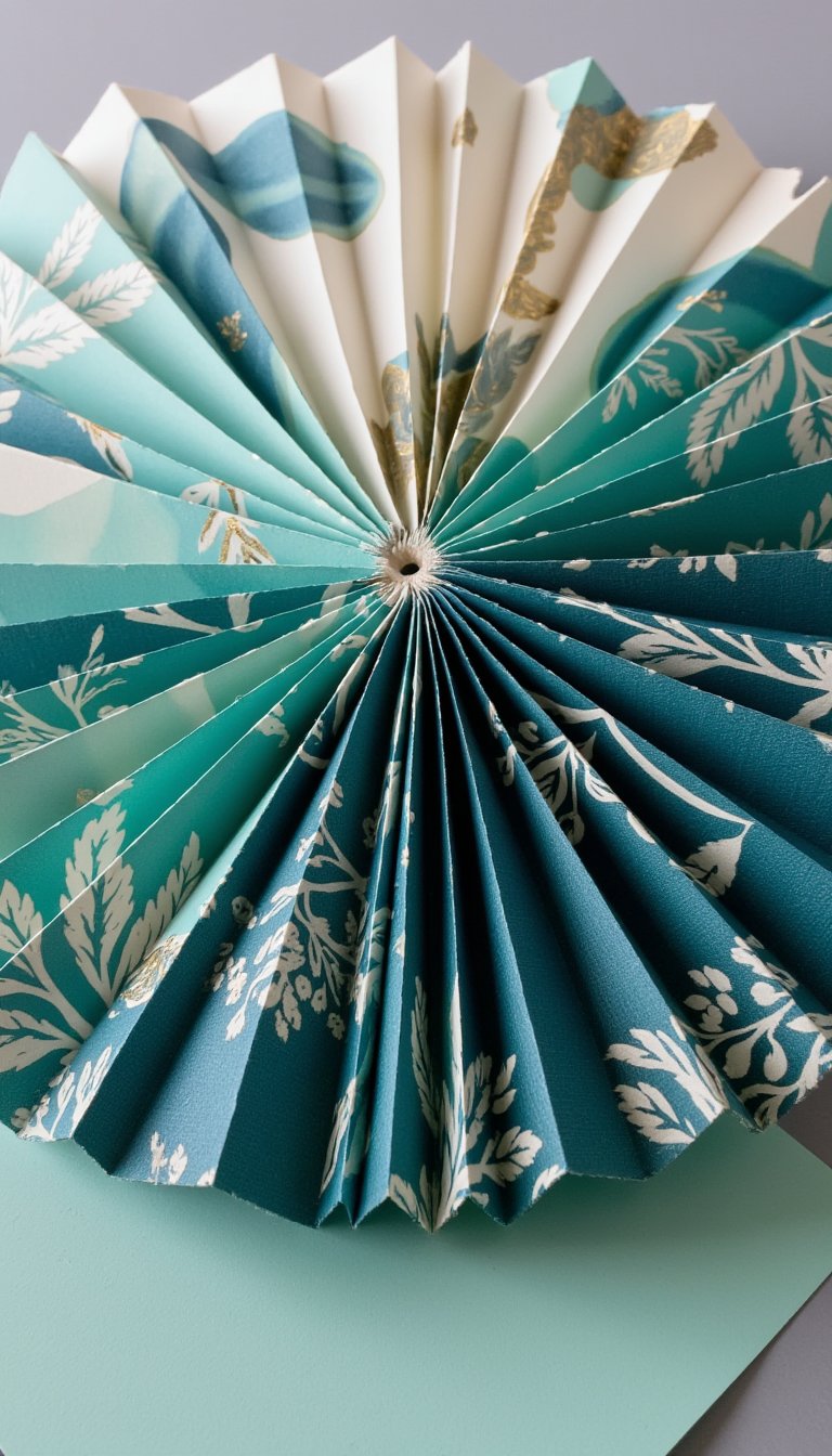 17. Elegant Accordion Paper Fans