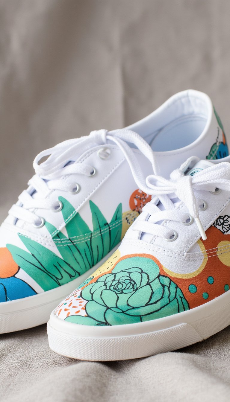 27. Hand-Painted Canvas Shoes