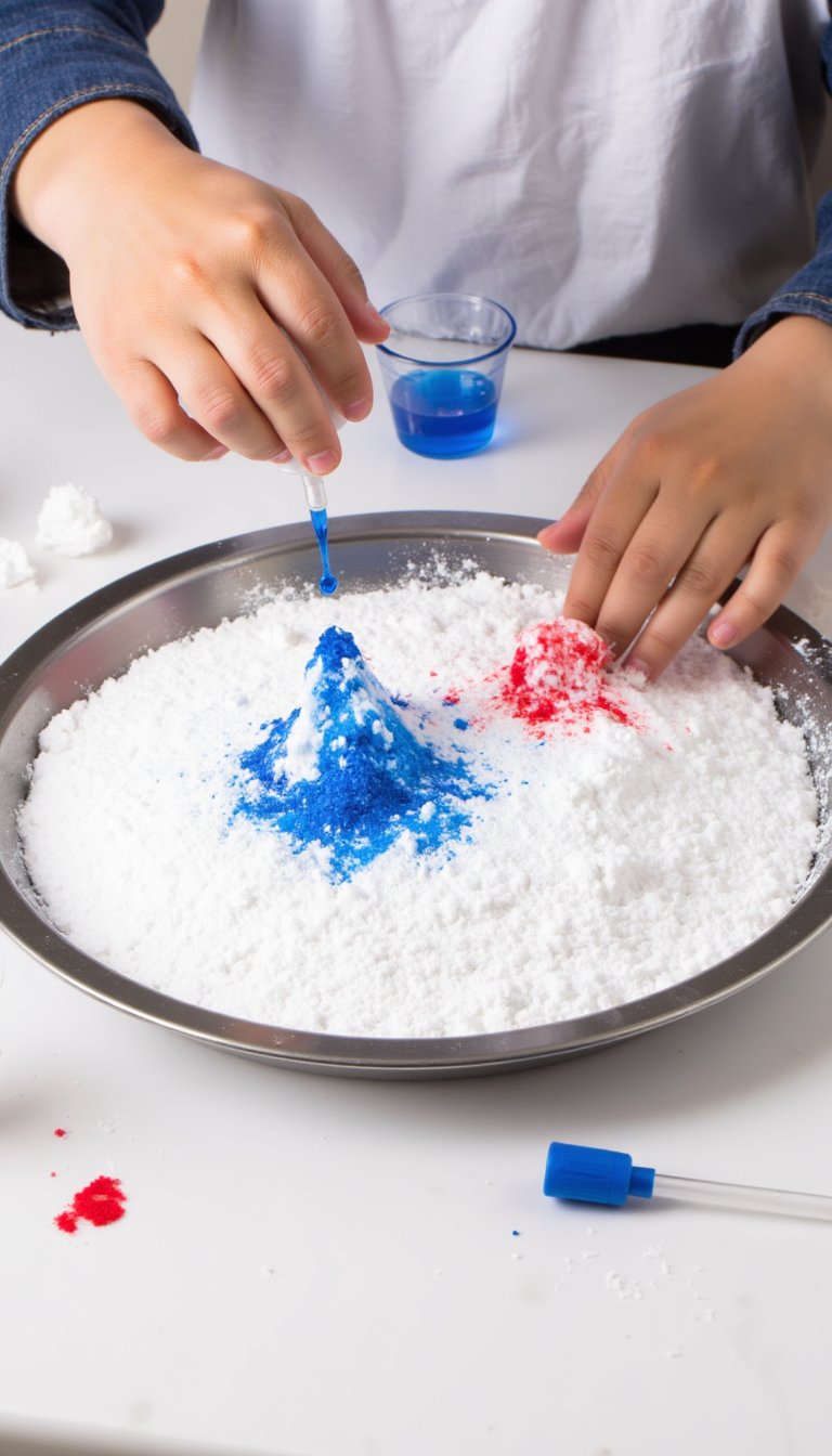 10. "Baking Soda & Vinegar" Fireworks Science