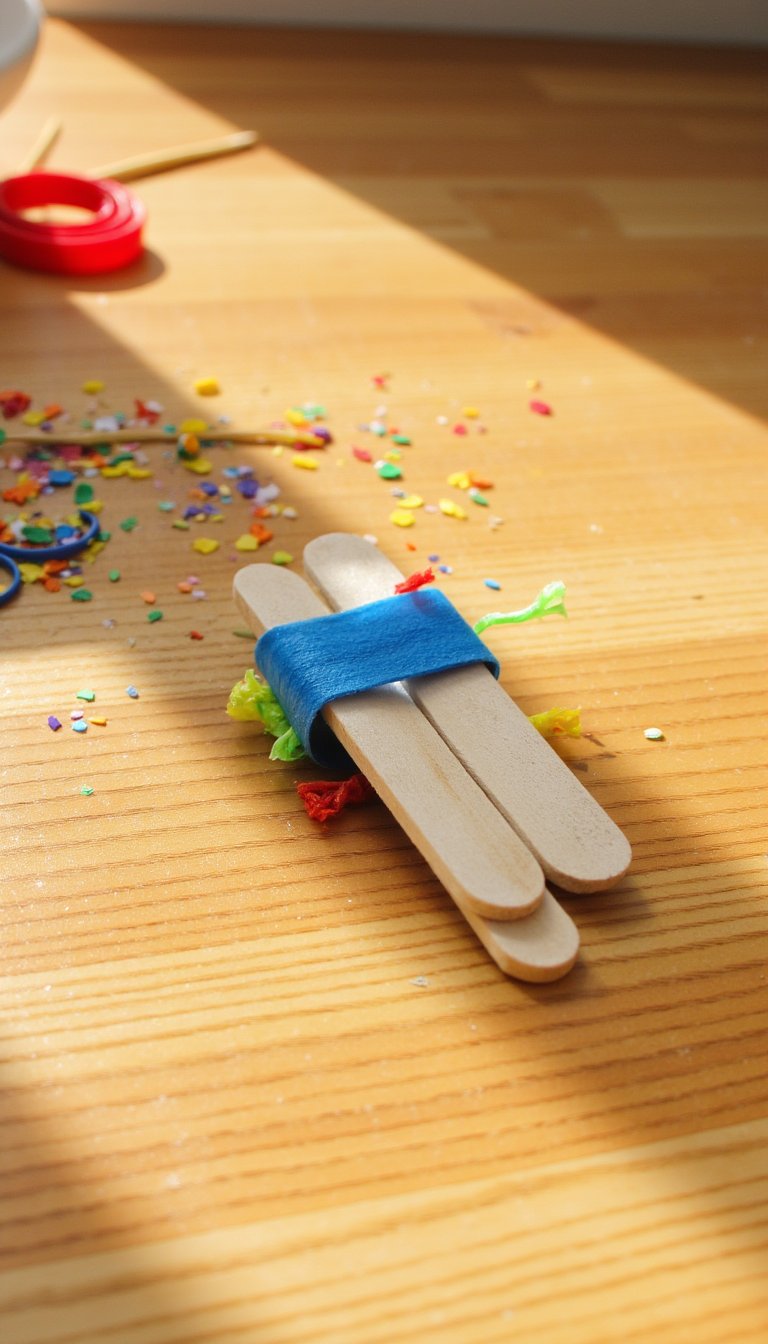 12. Popsicle Stick Harmonicas