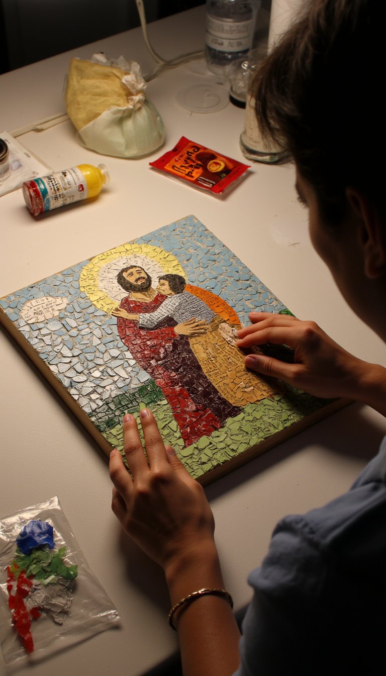 17. Prodigal Son Parable Mosaic
