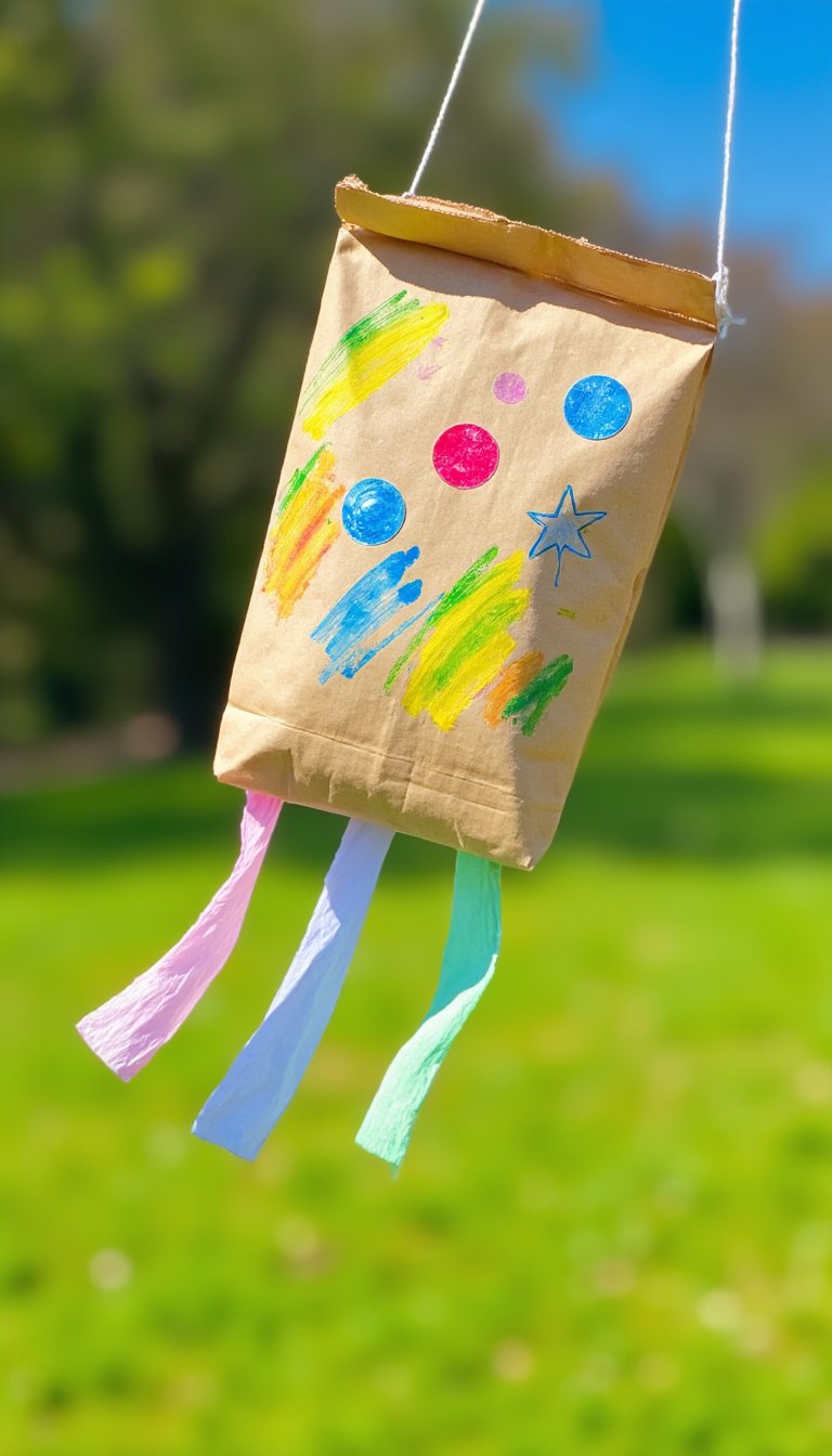 12. Decorated Paper Bag Kites
