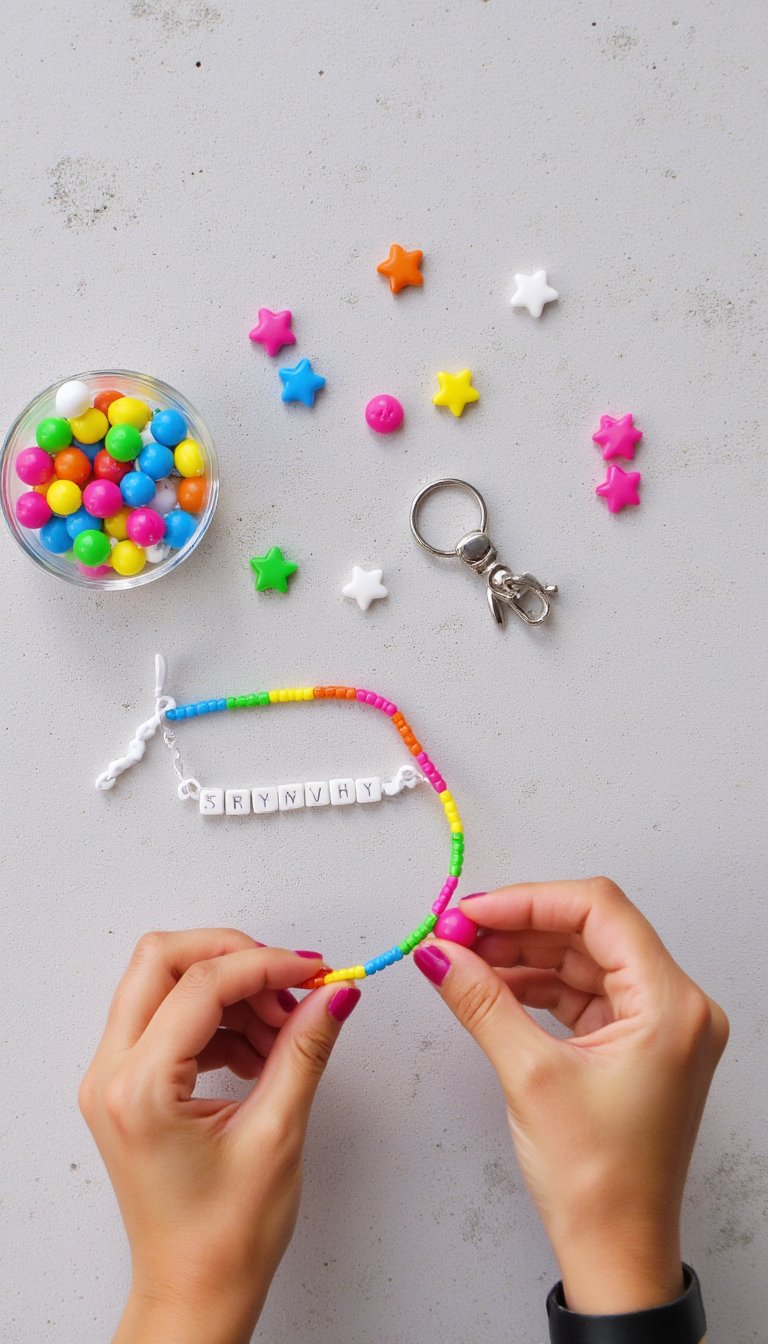20. Beaded Keychains