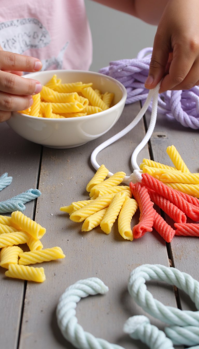 2. Pasta Necklaces (The Classic for a Reason)