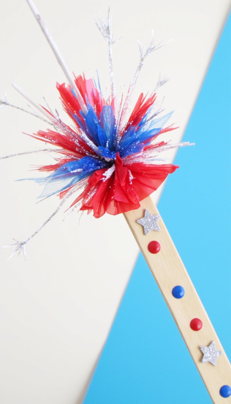 4. Popsicle Stick Sparklers