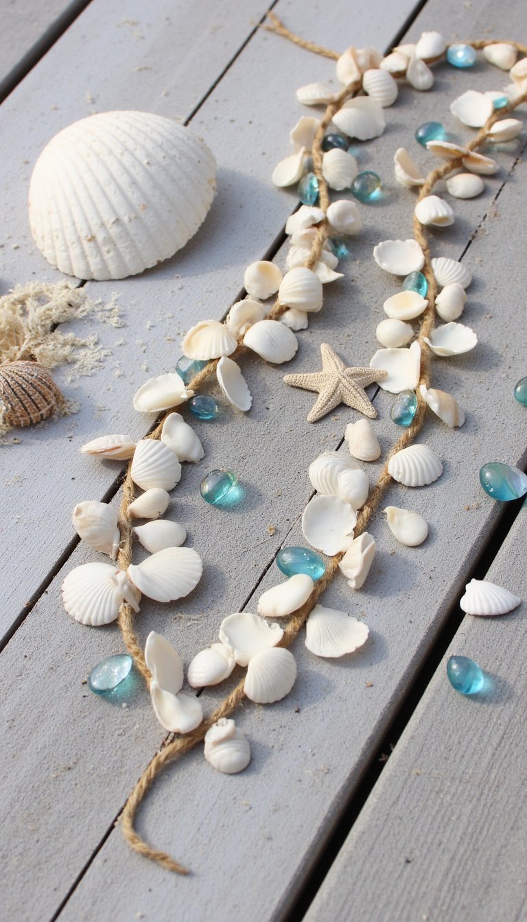 5. A Beachy Seashell Garland