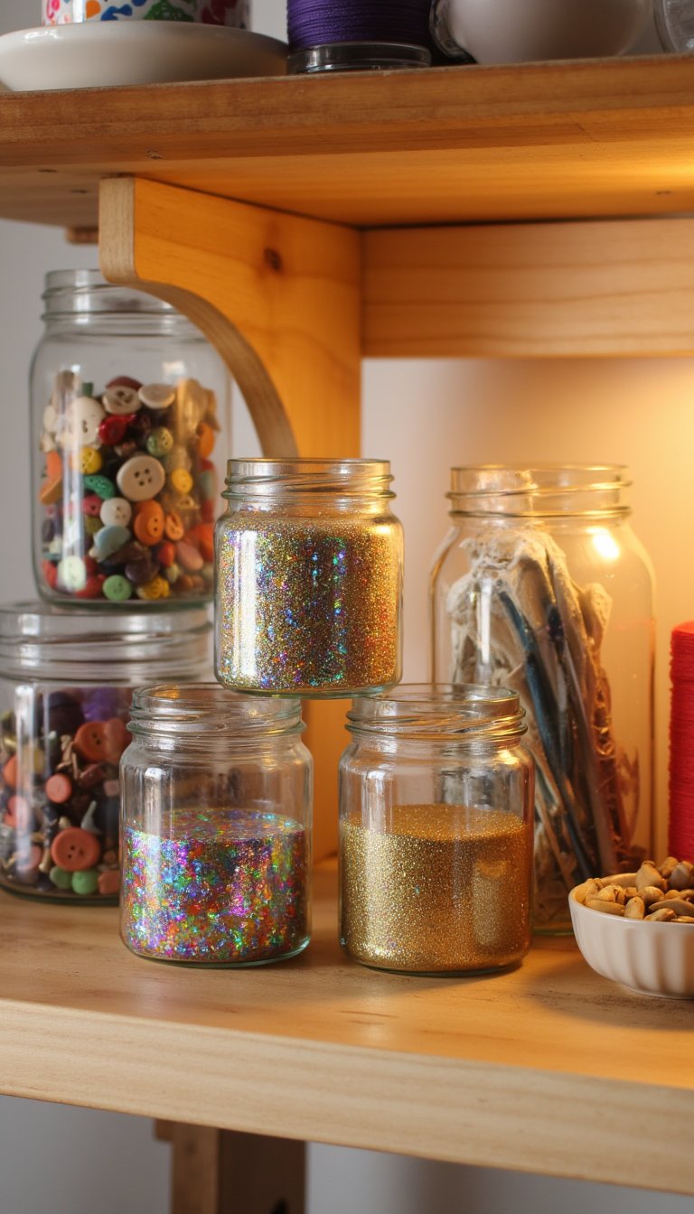 11. Transparent, Stackable Storage Jars