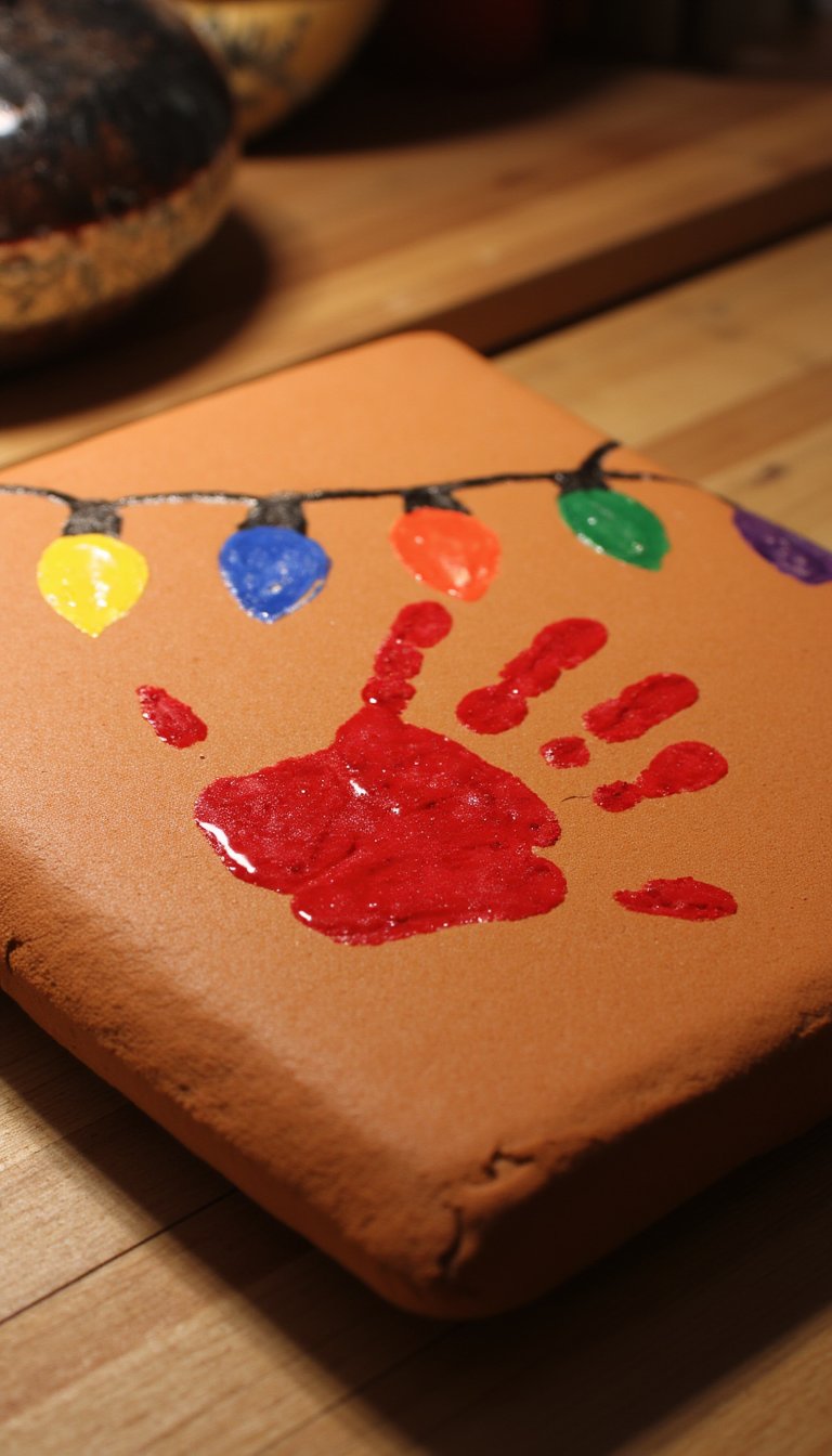11. Painted Ceramic Tile Trivet