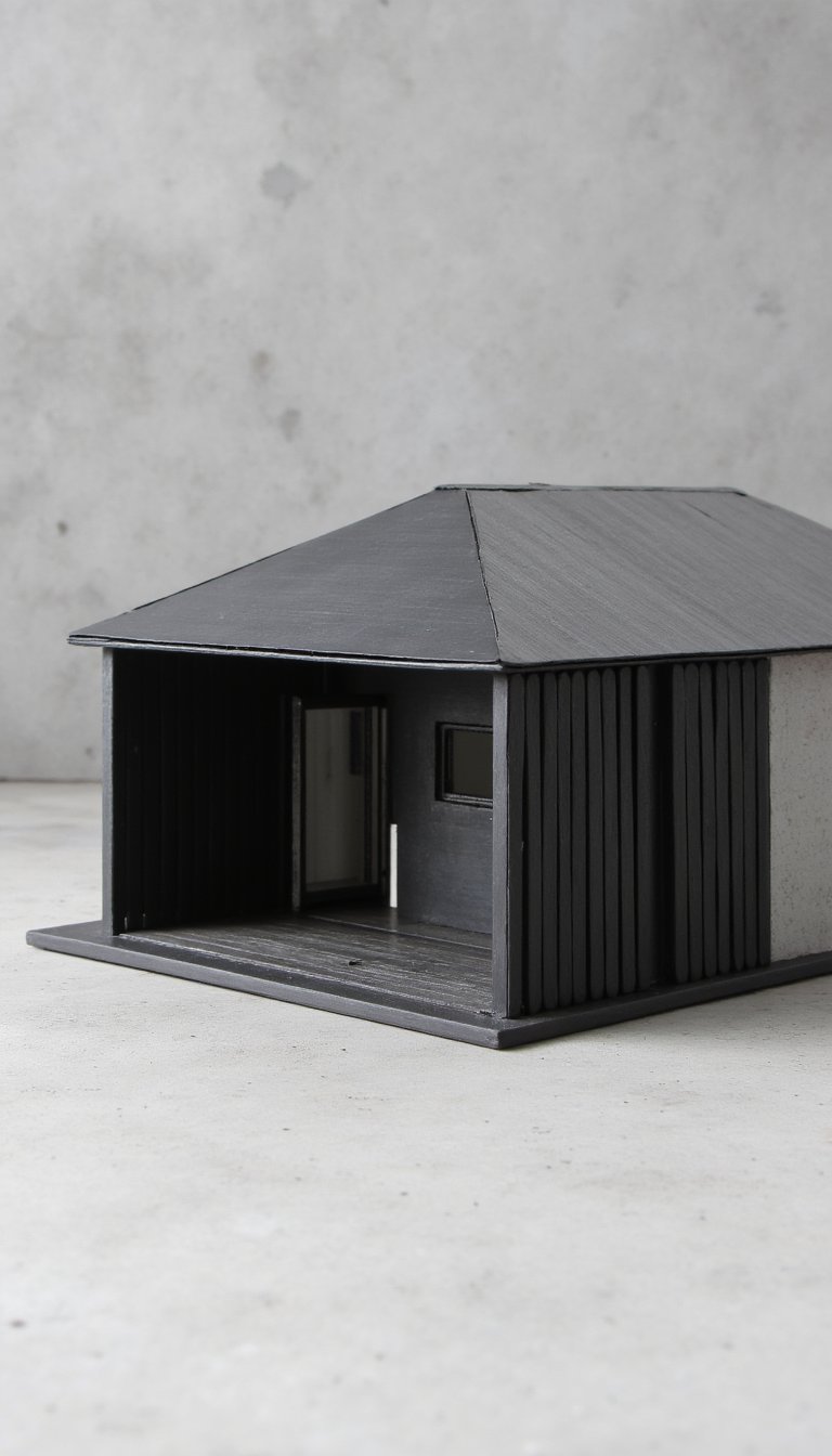2. Sleek Modern Miniature