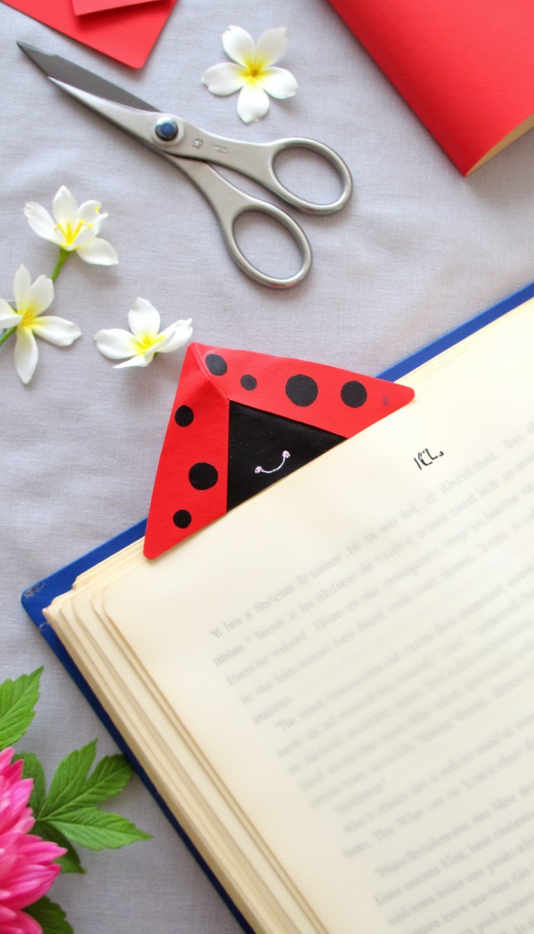 20. Ladybug Corner Bookmark