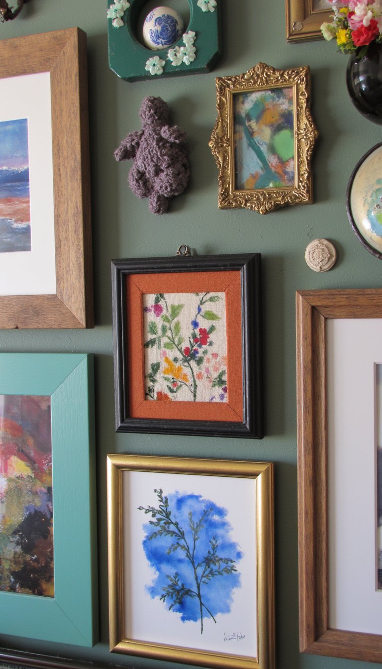 15. Gallery Wall of Your Own Work